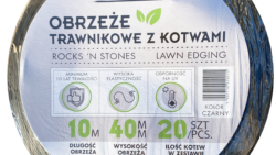 Obrzeże trawnikowe z kotwami